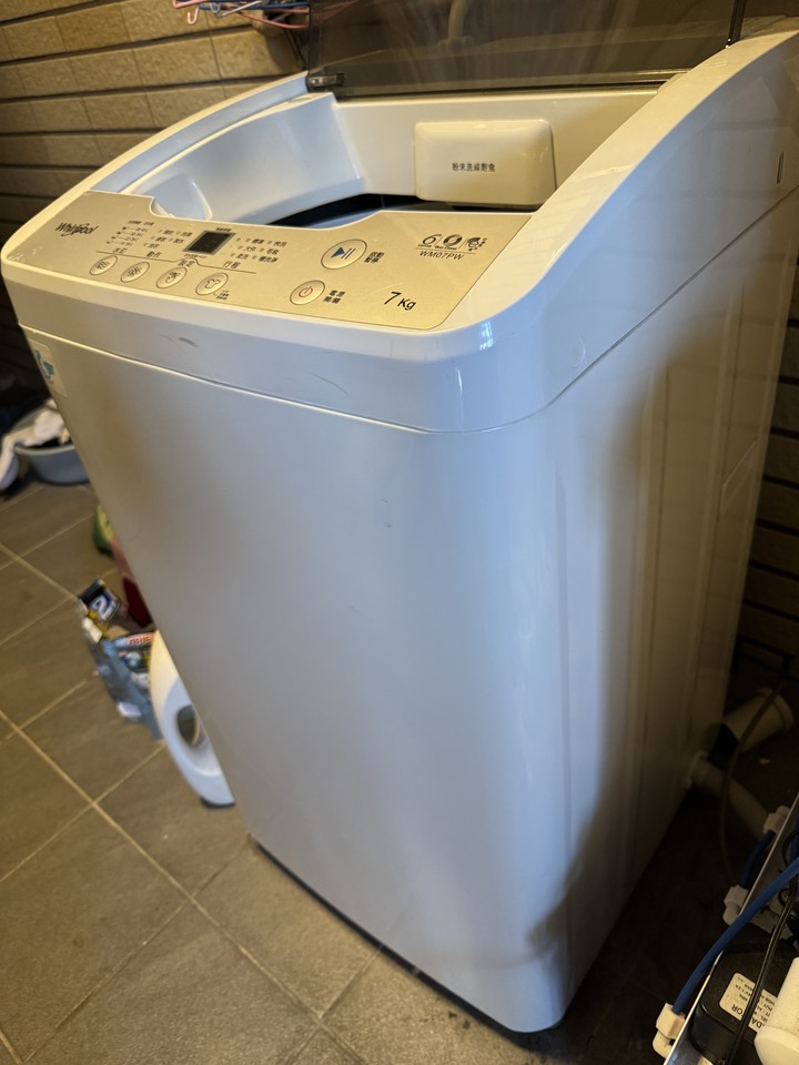 2023Whirlpool惠而浦 WM07PW 直立洗衣機 7公斤 2023年.