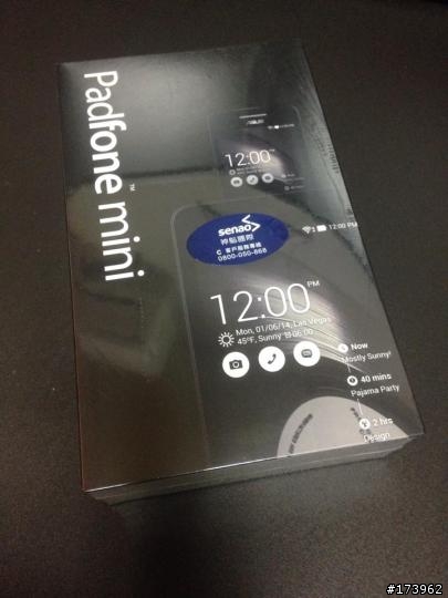 全新未拆封 ASUS PadFone mini PF400CG 雙卡4吋手機+7吋平板(黑色) 中華神腦貨