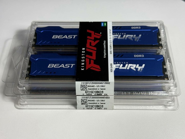 金士頓KF316C10BK2/8雙通道兩組