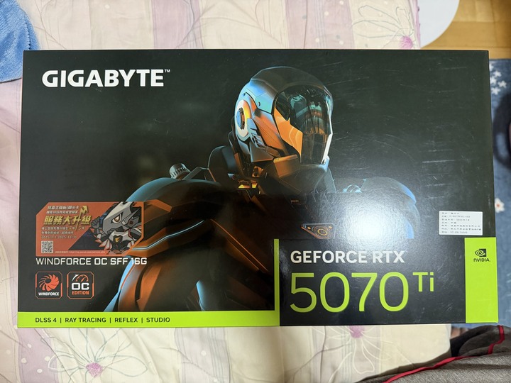 GIGABYTE RTX 5070Ti WINDFORCE OC 16G