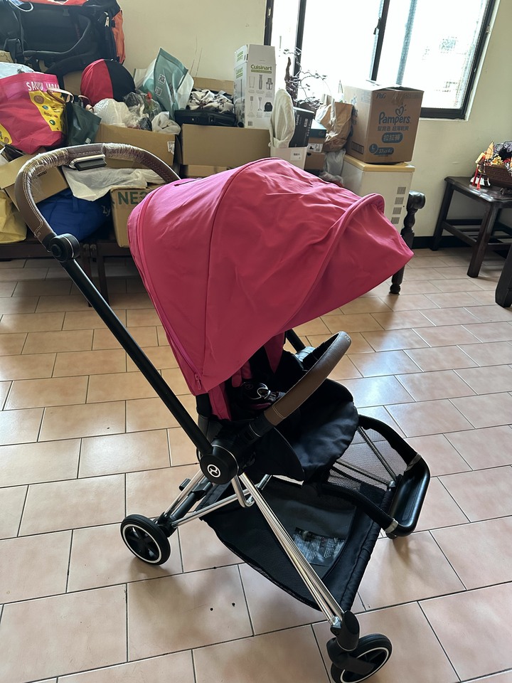 Cybex mios 銀管桃紅色