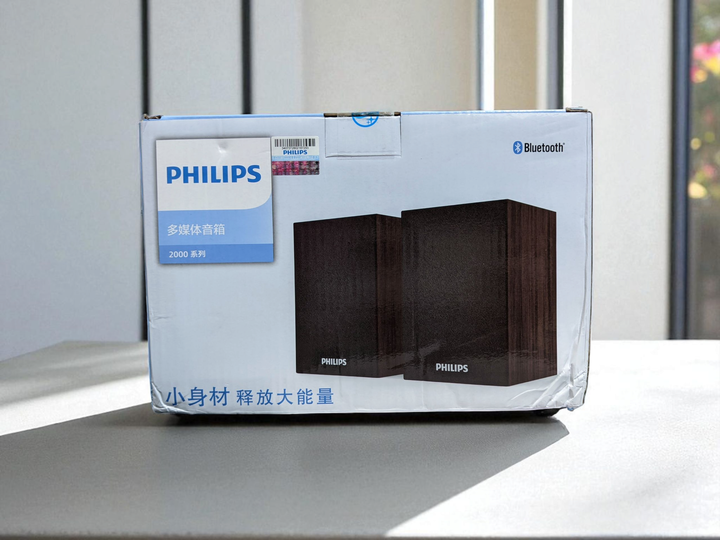 Philips 飛利浦 有線 藍牙 木質 音箱 2.0聲道 雙模 USB 無線 電腦 筆電 桌面 簡約 音響 喇叭