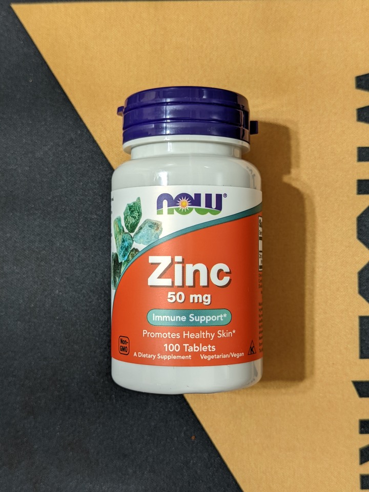 NOW Foods 鋅片 鋅 50mg 非基改 膳食補充劑