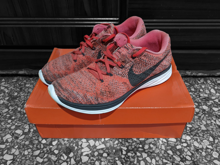 Nike Flyknlt Lunar 3 跑鞋 慢跑鞋 一代神鞋 US9.5 698181-603