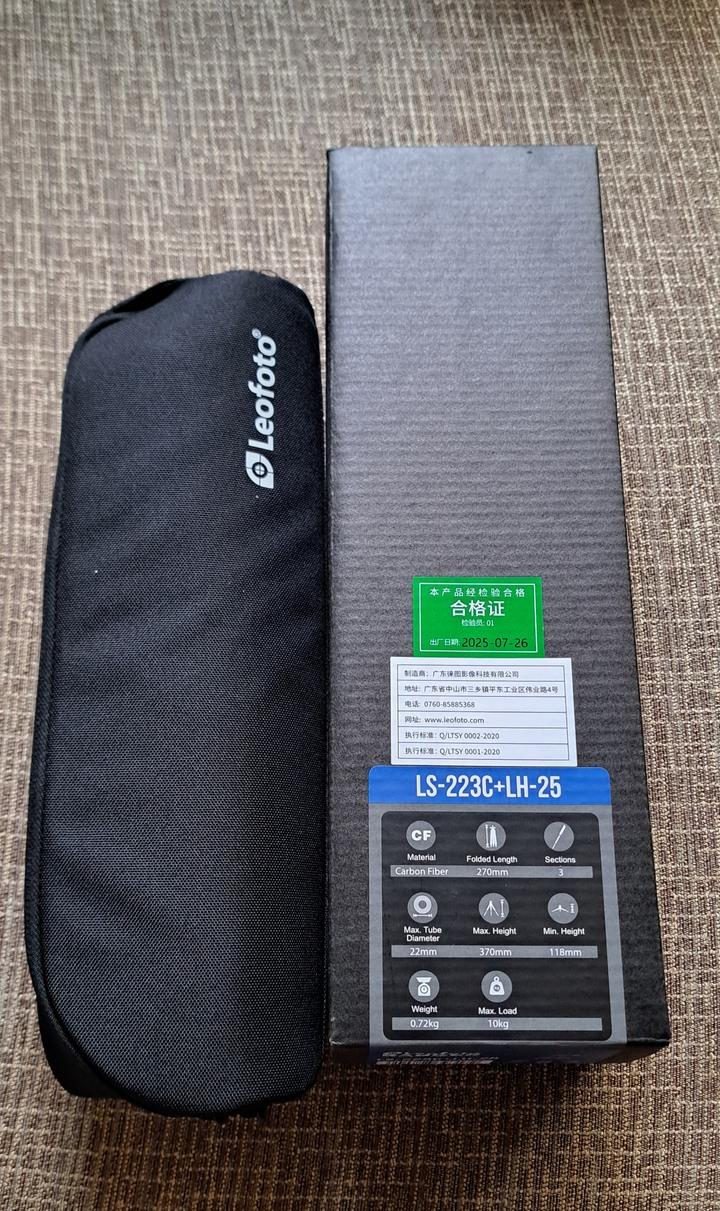 售~徠圖 Leofoto LS-223C + LH-25R 碳纖維三腳架及Marsace MT-5 碳纖維三腳架