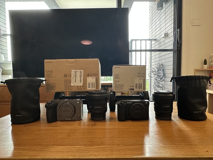 SONY FX3+SONY ZV-E1+FE 4/PZ 16-35G+FE 1.8/20G
