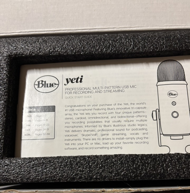 blue yeti 麥克風