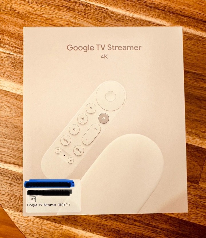 Google TV Streamer 4K 32GB, 陶瓷米 (未拆封新品, 未註冊)