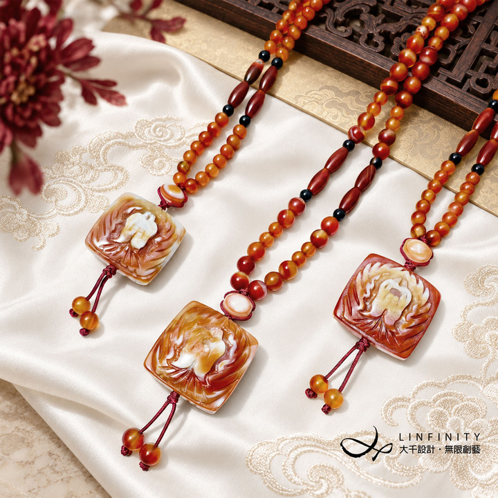 大輪金剛印天珠 瑪瑙 手印 財神咒 神眼 限量3款 單品 項鍊 禮物