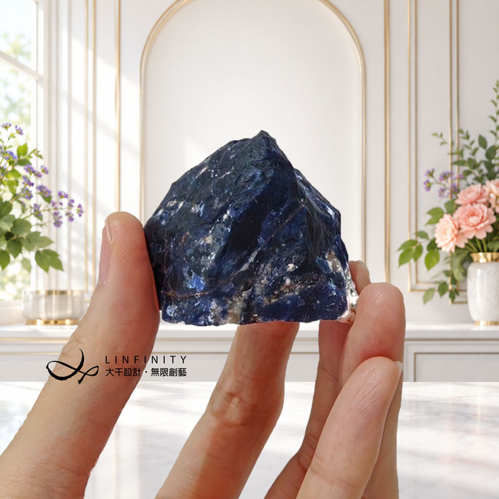 藍紋蘇打石香座 香插 天然原礦 一方之器 香氛擺件 收藏 禮物單品