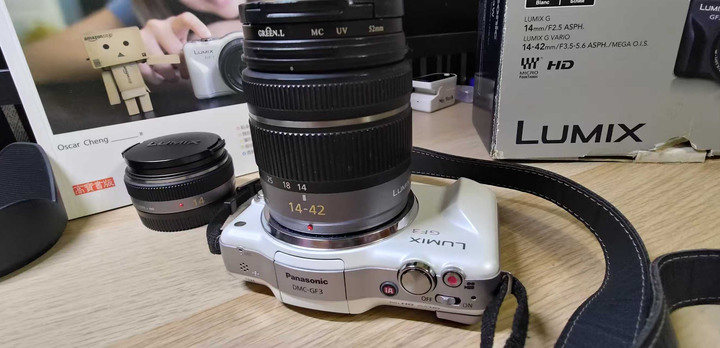 台中售Panasonic DMC-GF3 白色雙鏡套組-品項極佳