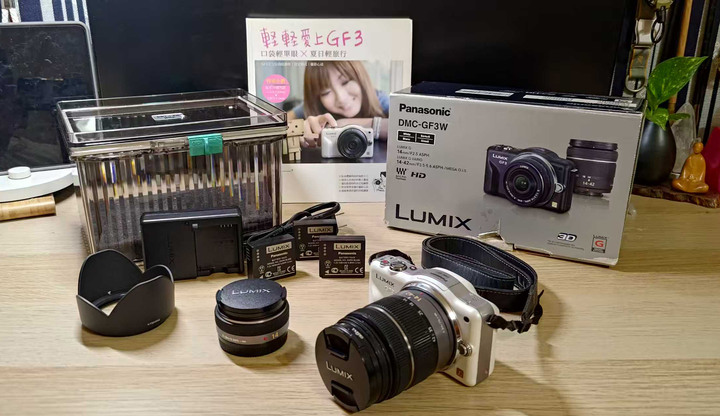 台中售Panasonic DMC-GF3 白色雙鏡套組-品項極佳