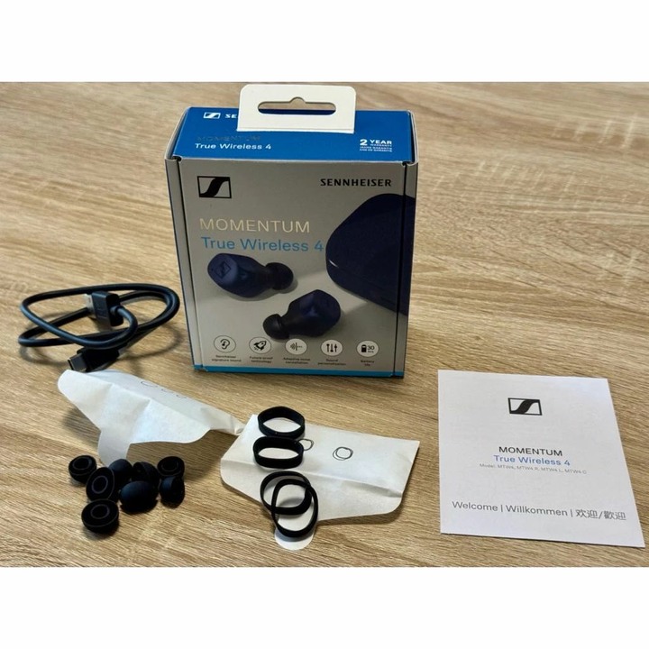 Momentum True Wireless 4 第四代 MTW4 真無線藍芽耳機 丹寧藍色 保固內 詳見說明