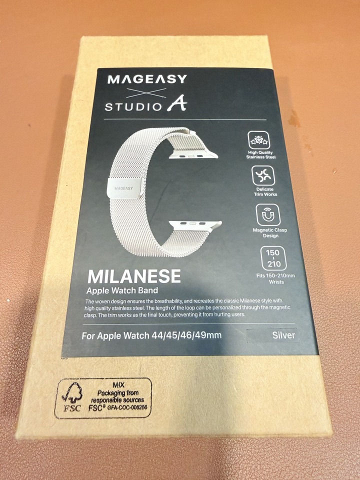 Mageasy Milanese 米蘭不鏽鋼磁扣錶環 44/45/46/49mm 二手 近全新
