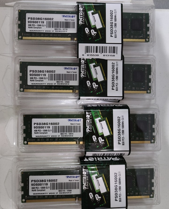 Patriot DDR3 1600 8G 記憶體