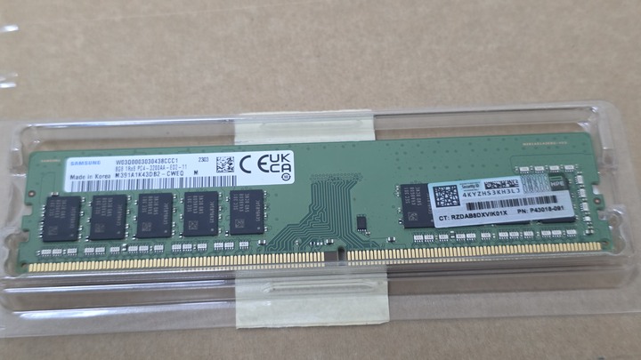 HP 三星 DDR4-3200 ECC 8G記憶體