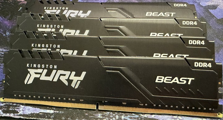 Kingston金士頓 Fury Beast "DDR4" PC-3200 16GB