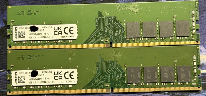 Kingston 金士頓PC4-3200AA 16GB x 2 =32GB