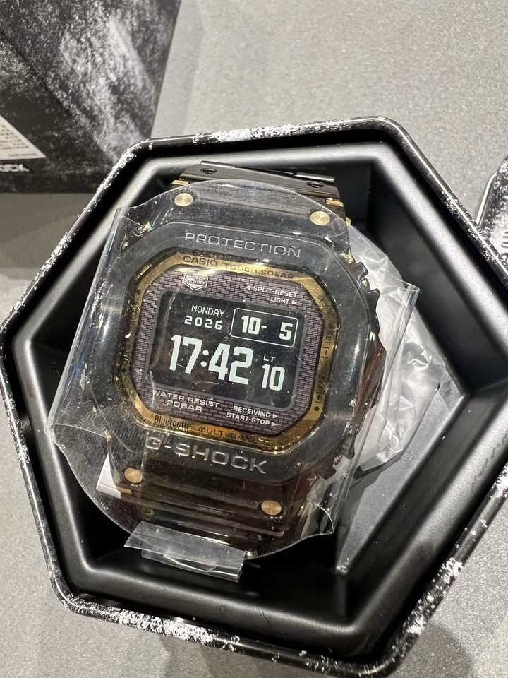 全新CASIO G-SHOCK GMW-BZ5000BD-1黑金公司貨