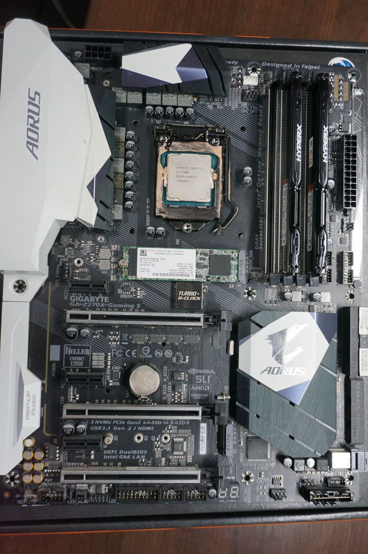Intel i7-7700K CPU 4.2GHZ+GA-270X-GAME5+M.2 SSD Intel+W11家用