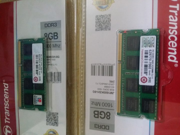 創見Transcend 筆電 記憶體 8G DDR3-1600 雙通道