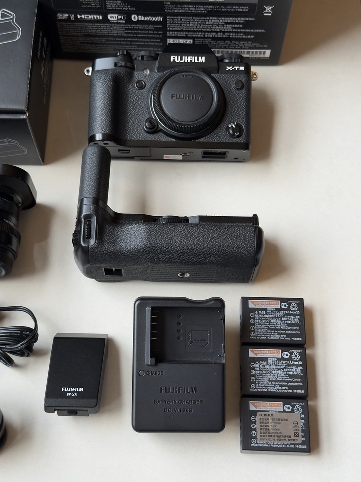 富士 Fujifilm X-T3 公司貨 微單眼相機 全配 XF 18-55mm + XF 35mm F2 R WR 鏡頭 + VG-XT3 原廠電池手把