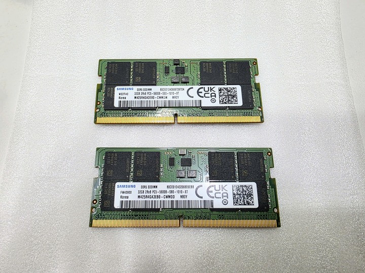 筆電 三星 DDR5-5600 64G (32x2)