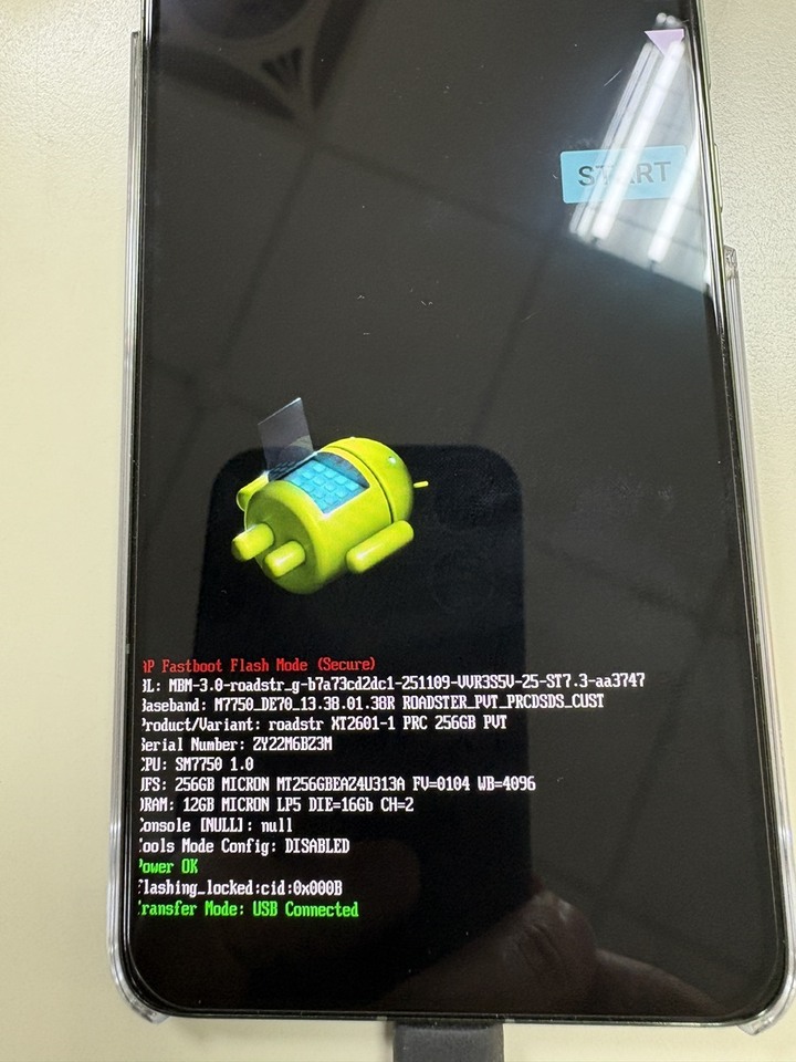 motorola X70 Air 刷壞 無法開機