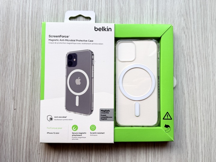 Belkin Apple iPhone 12 Mini 透明MagSafe手機保護殼