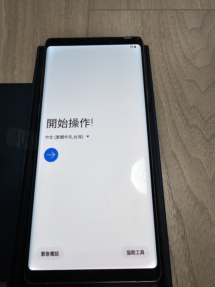 盒裝完整附殼Samsung Note 9 128G女用機