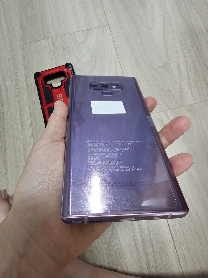 盒裝完整附殼Samsung Note 9 128G女用機