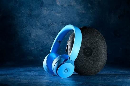 Beats Solo Pro 降噪藍芽耳罩耳機 Light Blue 淺藍色 9.5成新 完整盒裝 Apple Airpods 耳機 參考 無線藍芽 耳罩式耳機