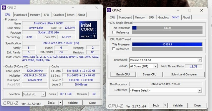 Intel Core Ultra 7 265KF ES