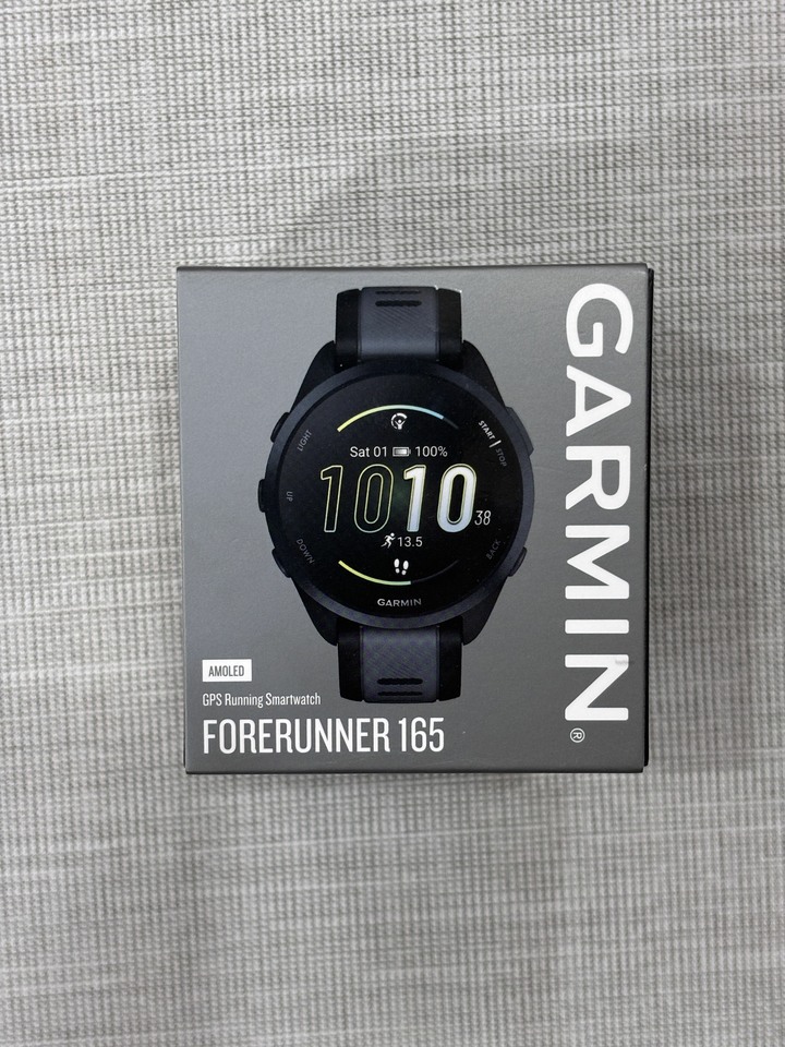 GARMIN Garmin Forerunner 165 GPS智慧跑錶 無畏黑