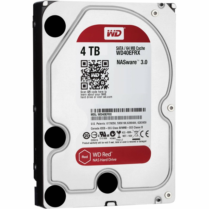[全台/台中售]4TB紅標WD40EFRX NAS專用 64MB快取
