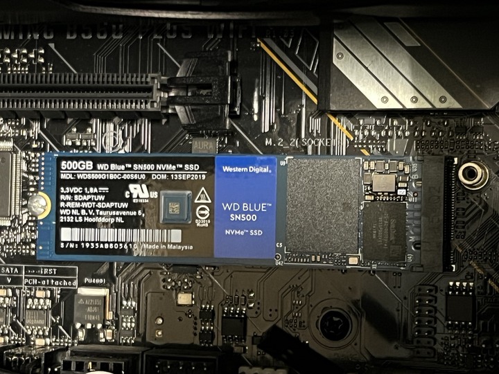 WD Blue SN500 NVMe SSD固態硬碟 500GB