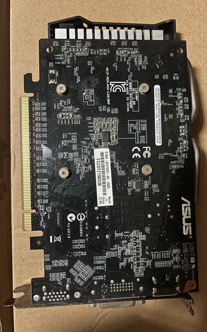 華碩 ASUS STRIX-GTX750Ti-2G (免插電)