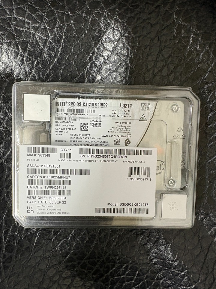 Intel® SSD D3-S4610 Series
