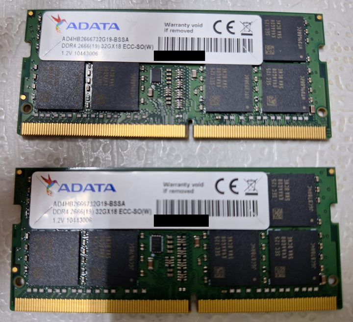 ADATA DDR4 2666 32G ECC SO-DIMM記憶體 終身保固