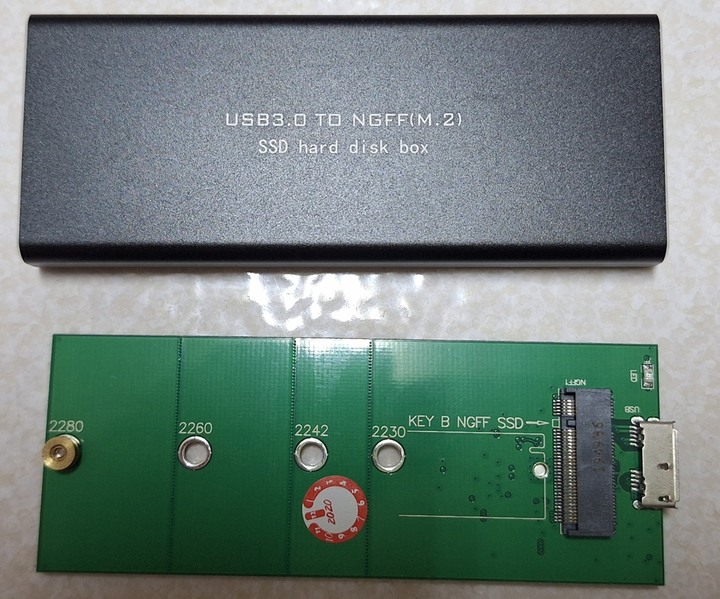USB3.0 to NGFF M.2 SSD硬碟外接盒