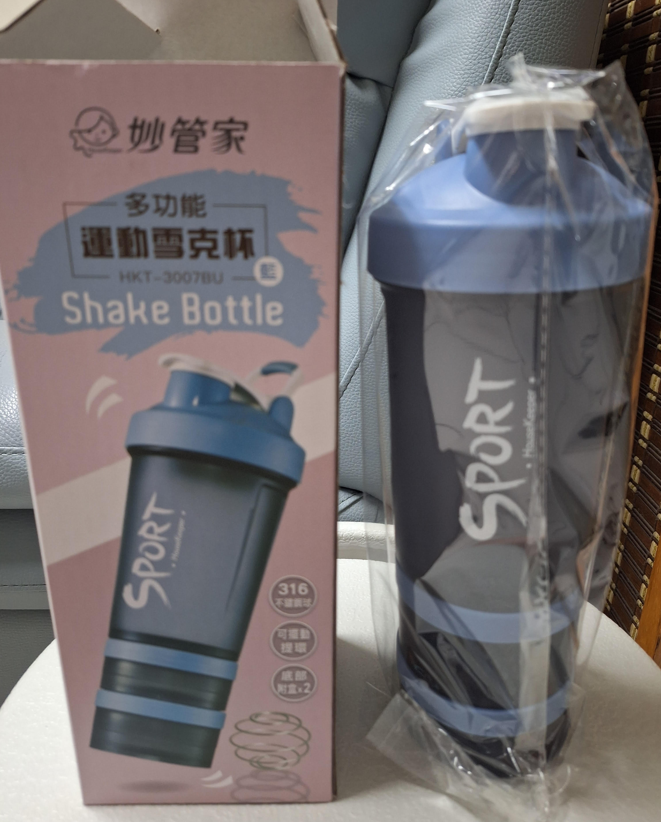 妙管家 多功能運動雪克杯-藍