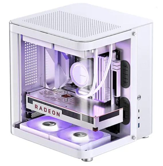 JONSBO 喬思伯TK1 V2 白 雙曲環景二手良品機殼 , 九成新。