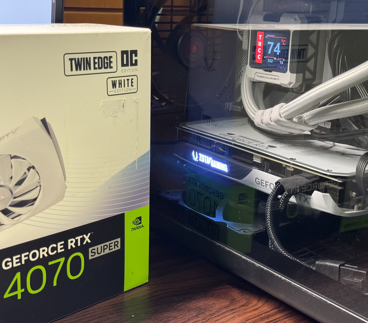 ZOTAC GeForce RTX 4070 SUPER TWIN EDGE OC WHITE Edition 12GB GDDR6X(保固內可刷卡)