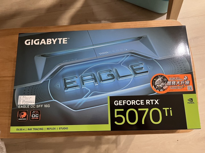 技嘉 RTX5070TI EAGLE OC SFF 16G /31cm/三風扇/註五年