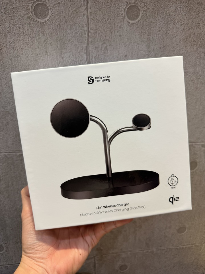 「台中」 三星 Samsung 3 合 1 無線充電器 Qi2