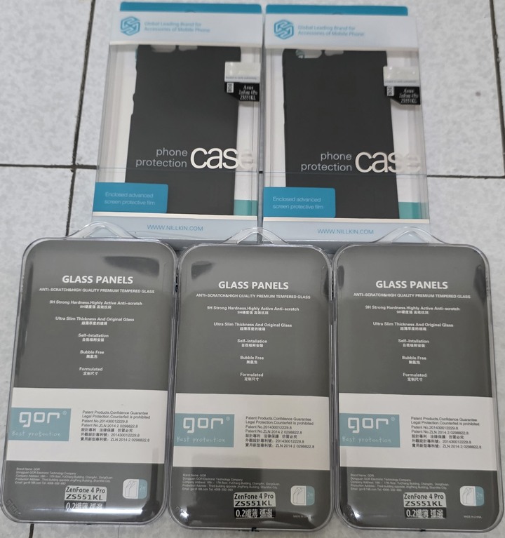 zenfone 4 pro機殼/GOR玻貼一批(贈送)