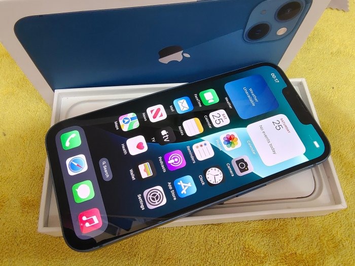 藍色 iPhone 13 128G Apple過保固2022/10/14 原廠盒裝 聯翔通訊※換機優先