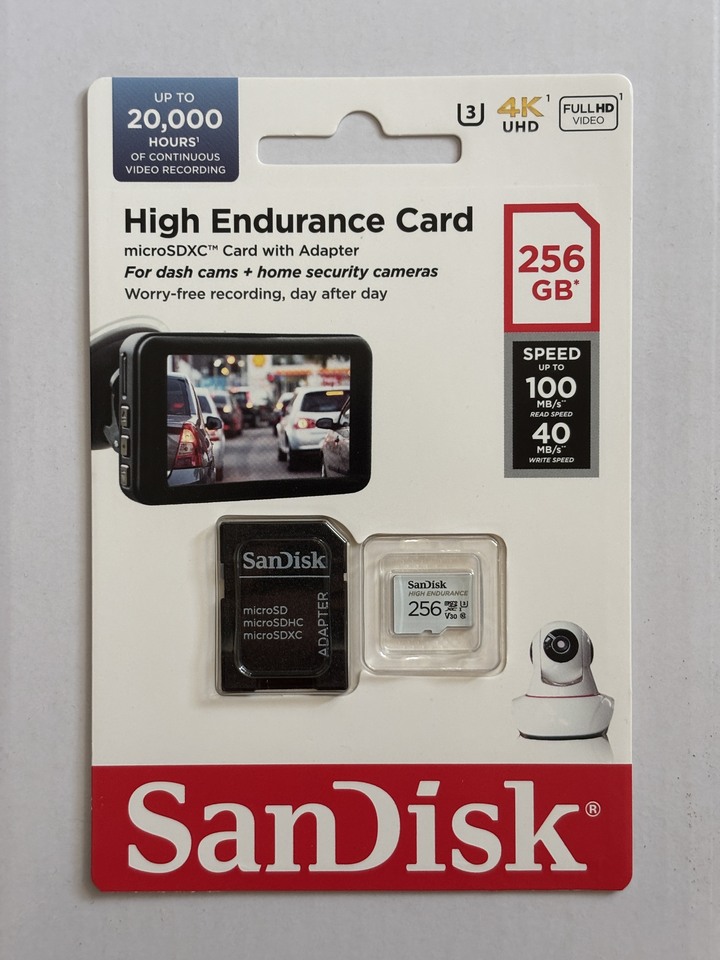 SanDisk High Endurance 記憶卡 256GB