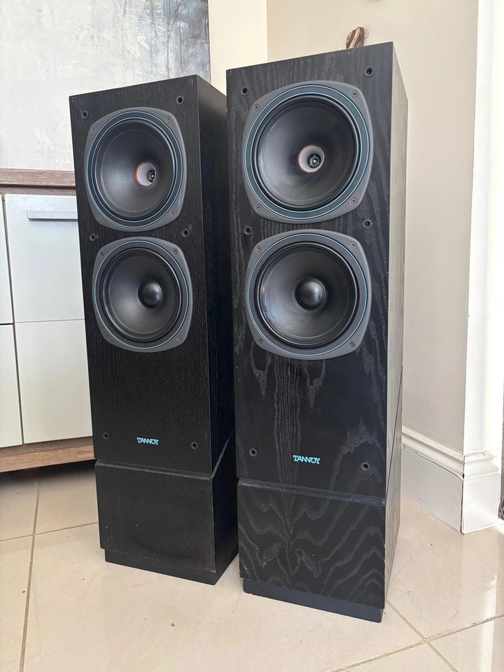 Tannoy DC-3000、8吋雙同軸、二單體、三音路、落地式揚聲器、原廠紙盒 - 黑色木紋貼皮