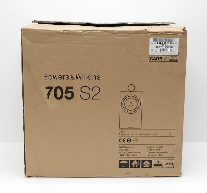 B&W, Bowers & Wilkins 705 S2 書架式喇叭 - 緞面白 - 優質一手精品